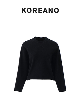 【KOREANO】春秋碳素黑色插肩茧型T恤  TT5329(JUN)