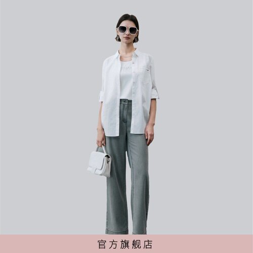宽松时尚休闲百搭水洗直筒裤