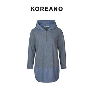 【KOREANO】冬季挚爱经典连帽拼料连衣裙 【H】 LY6830(UN)