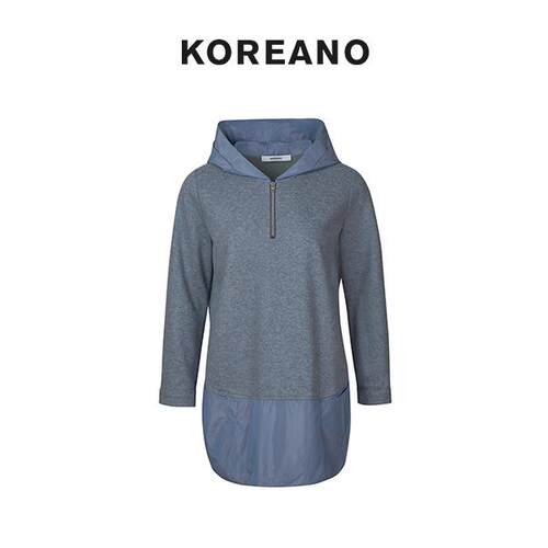 【KOREANO】冬季挚爱经典连帽拼料连衣裙 【H】 LY6830(UN)