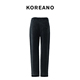 KOREANO JUN 冬季 KN5561 烟灰色丹宁萝卜牛仔裤