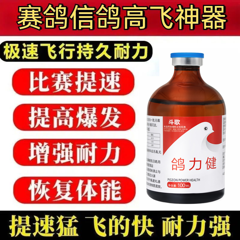 鸽子飞不高飞不远赛鸽信提高耐力抗应激鸽力剑比赛期快速强效正品