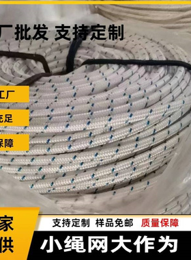 番禺南沙顺德黄埔港口码头浮水缆绳 沉水涤纶绳 船用白色锚绳热卖