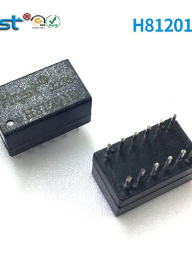 H81201D百兆直插12P网络隔离滤波变压器双环厂家直供PM45-1016M-F