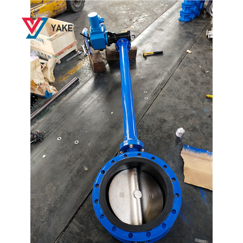 GD341X-16 加长杆软密封法兰蝶阀 地下管网加长杆手动蝶阀