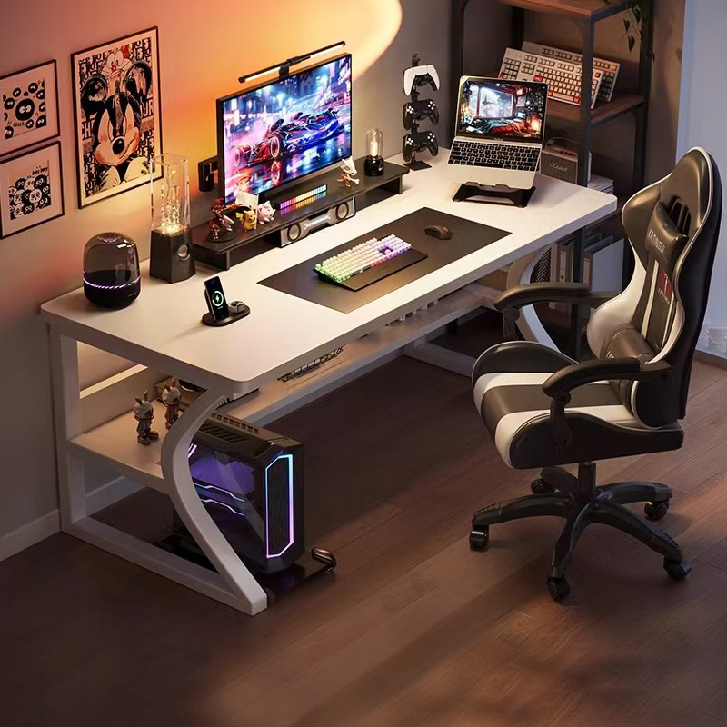 电竞桌子电脑桌台式小型家用简易书桌卧室办公桌工作台学习写字桌