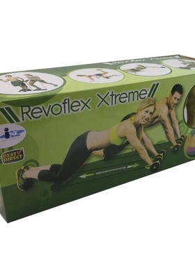 revoflex xtreme多功能双轮健腹器拉力绳自动回弹健腹轮健身器材