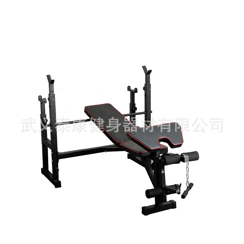 卧推架家用健身器材组合健身用品杠铃套装深蹲架多功能举重床