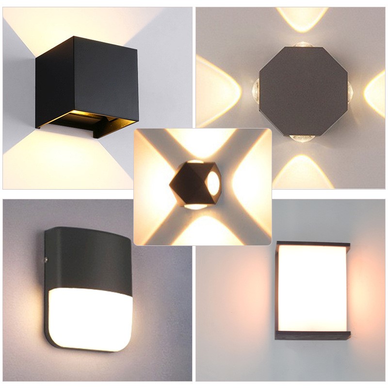 简约户外壁灯防水阳台楼梯壁灯别墅LED个性创意装饰室外壁灯