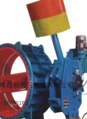 HD7B41X液控止回蝶阀 液控缓闭止回蝶阀 带液压站 重锤式液控蝶阀