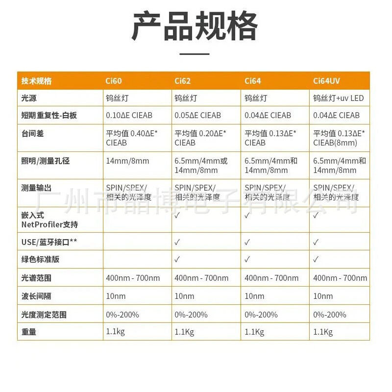 爱色丽色差仪 Ci60 便携式分光色差计手持式色差测试仪