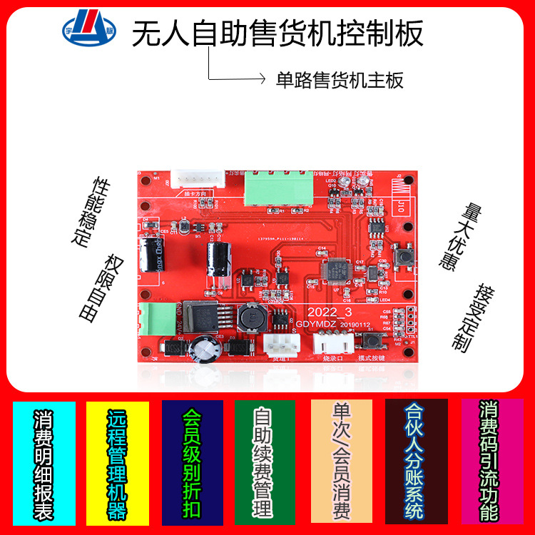 自助售售机控制板 后台管理设备 合伙人分账系统 一路自助售货机