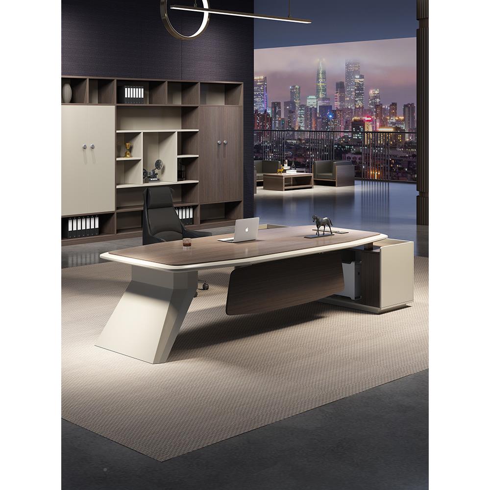 老板HW-39桌简约现代办公主桌椅组合经理台管桌总大班办公室裁办