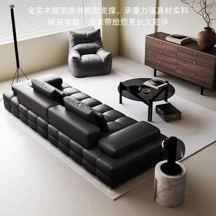 8002厅设计师别大小户 极简客CX 墅真新款 劳伦斯皮沙发轻奢意沙式