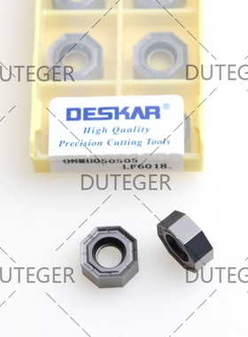 戴斯卡数控面铣刀片ONMU050505 LF6018不锈钢铣刀粒快进给铣刀