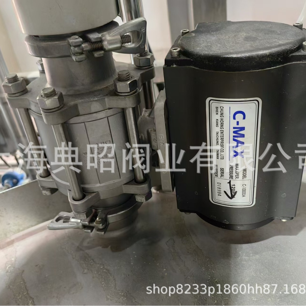 C-MAX气动快装球阀C-1000DA  C-450DA执行器 C-125DA卫生级球阀