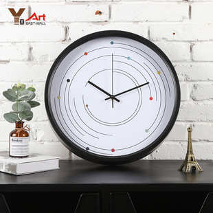 饰钟表简约挂钟艺术时钟挂表挂式 现代创意时尚 静音墙壁钟客厅装