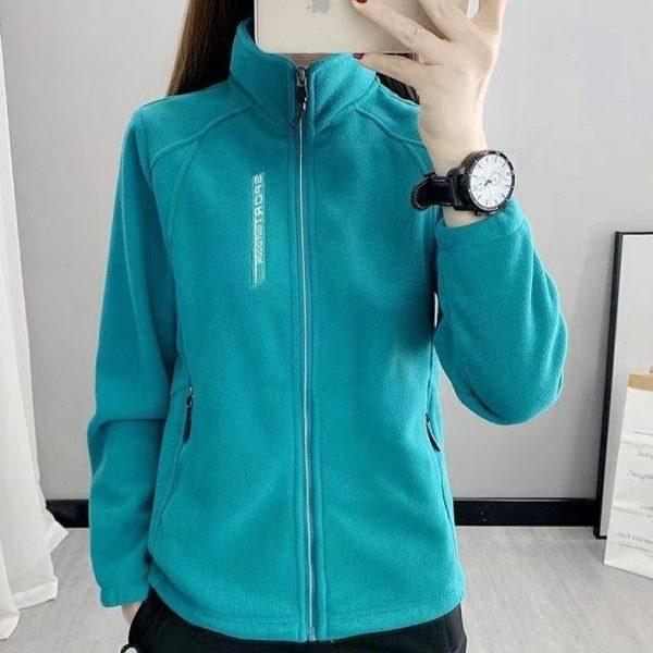 女款打底冲锋衣绒内搭冬季外套学生保暖初中生摇粒校服抓绒衣内胆