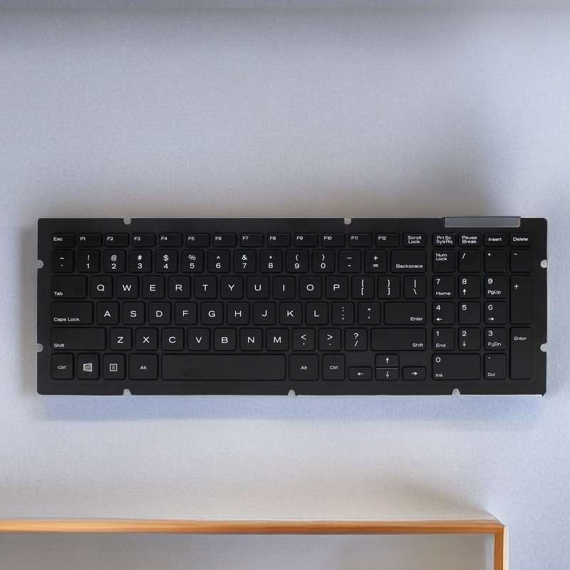 研龙HS373工业键盘CNC单键盘嵌入式塑料工控机键盘数控设备用键盘