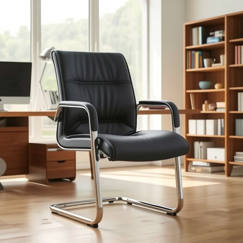 椅皮椅弓形会议椅培训椅员工椅人体工学办公老板椅高弹海绵商用