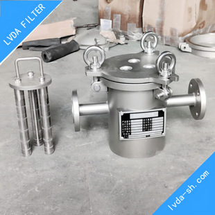 浆料管道除铁器 S304.S316L不锈钢套管 内8000-14000高斯磁棒过滤