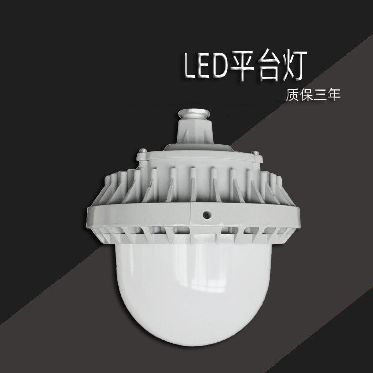 ZL8845 LED泛光工作灯50W平台灯护栏式弯灯仓库车间仓房弯管壁灯