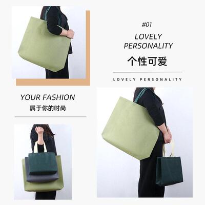 服装无纺布袋手提袋制网红品店袋购物袋子无纺袋礼EZX衣服布定袋