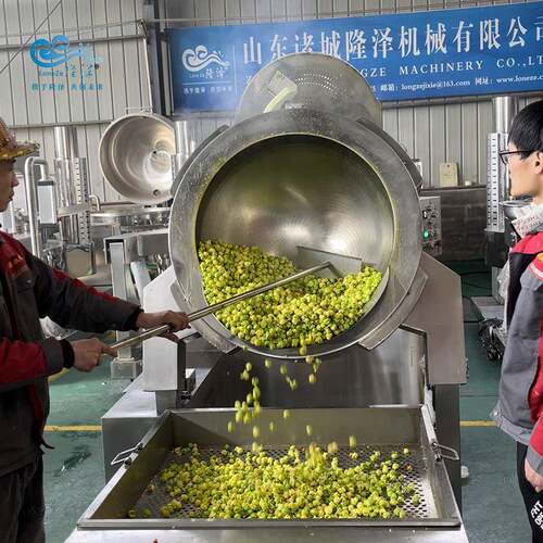 工用爆米花机全自lz-700mm动爆米 花机成品套设备 休闲食爆米花机