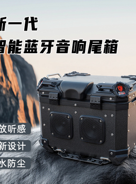 威盾摩托车音响尾箱铝镁合金快拆防水通用踏板车电动车储物后备箱