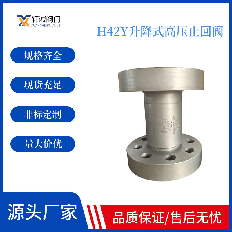 H42Y升降式高压止回阀 制造和验收条件按JB450的规定