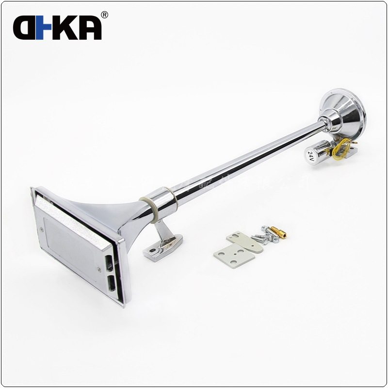 DHKA亚冠-AS036现货 方口气喇叭12/24V电控气喇叭卡车货车气喇叭