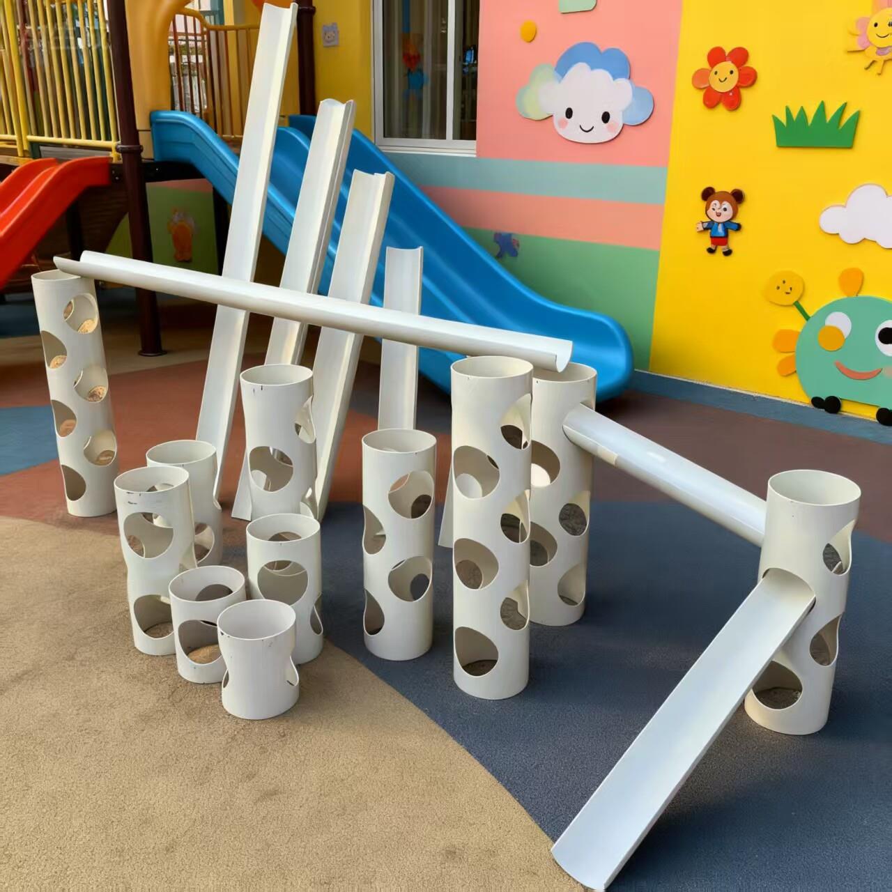 幼儿园沙池玩水管道玩具儿童户外沙水区戏水支架塑料配件材料设施