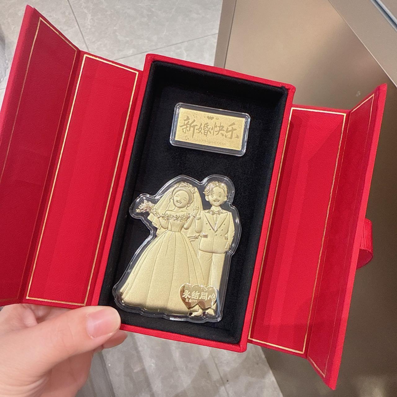 水贝黄金新婚快乐玫瑰花一枝花生日蛋糕情人节表白礼物送女友闺蜜