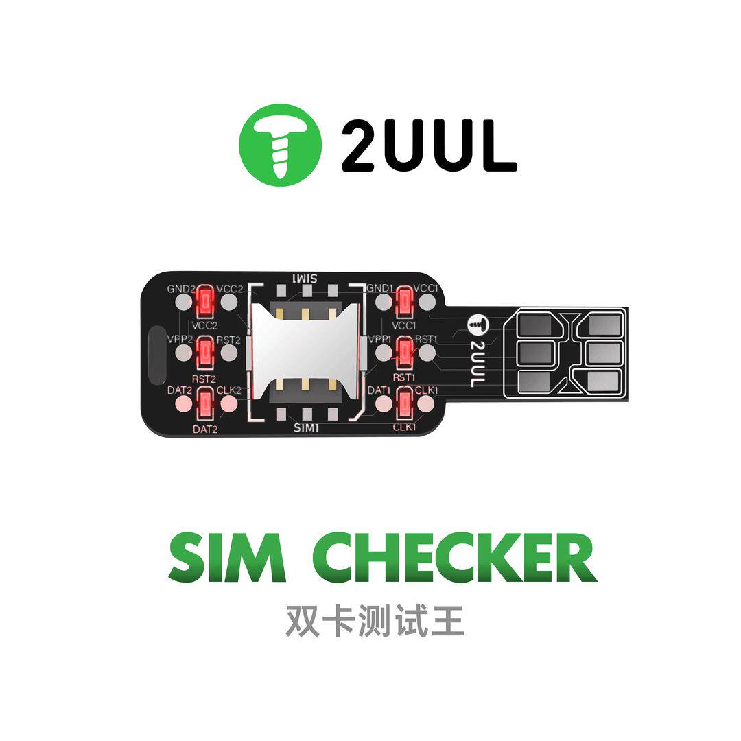 2UUL SM01手机sim卡信号测试板快速检测双卡槽路线信号短路测试仪