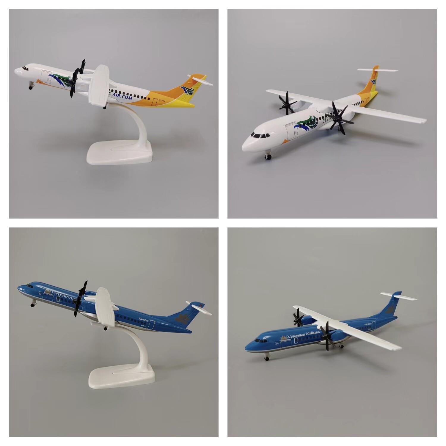 带起落架/螺旋桨新20cm越南航空ATR合金仿真飞机模型金属航模礼品