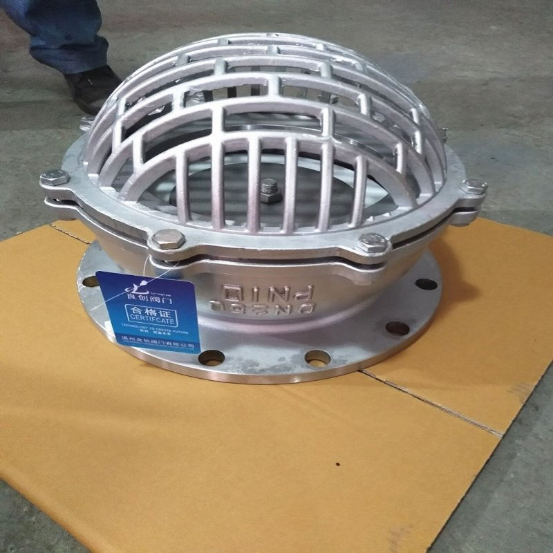 热销铸钢h42h-10水泵吸水底阀法兰连接厂价直销