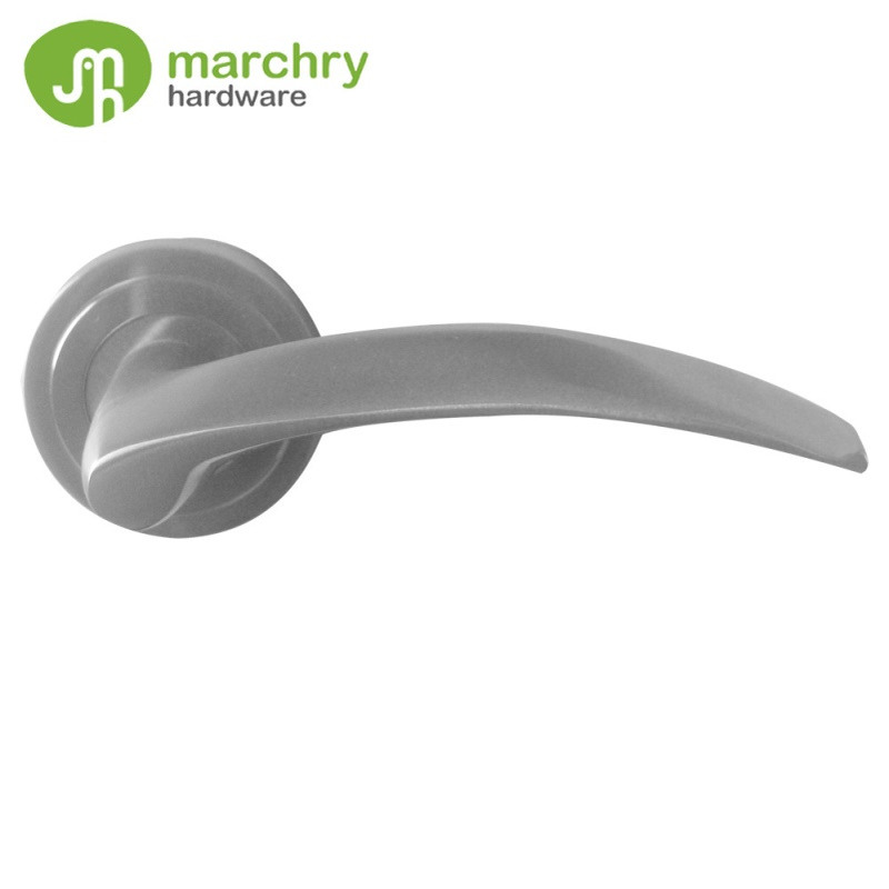 生产厂家 304不锈钢精铸实心门把手 防火门锁执手 分体式门拉手