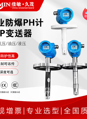 工业防爆PH计在线PH计防爆PH/ORP变送器两线制远传一体式PH计防爆