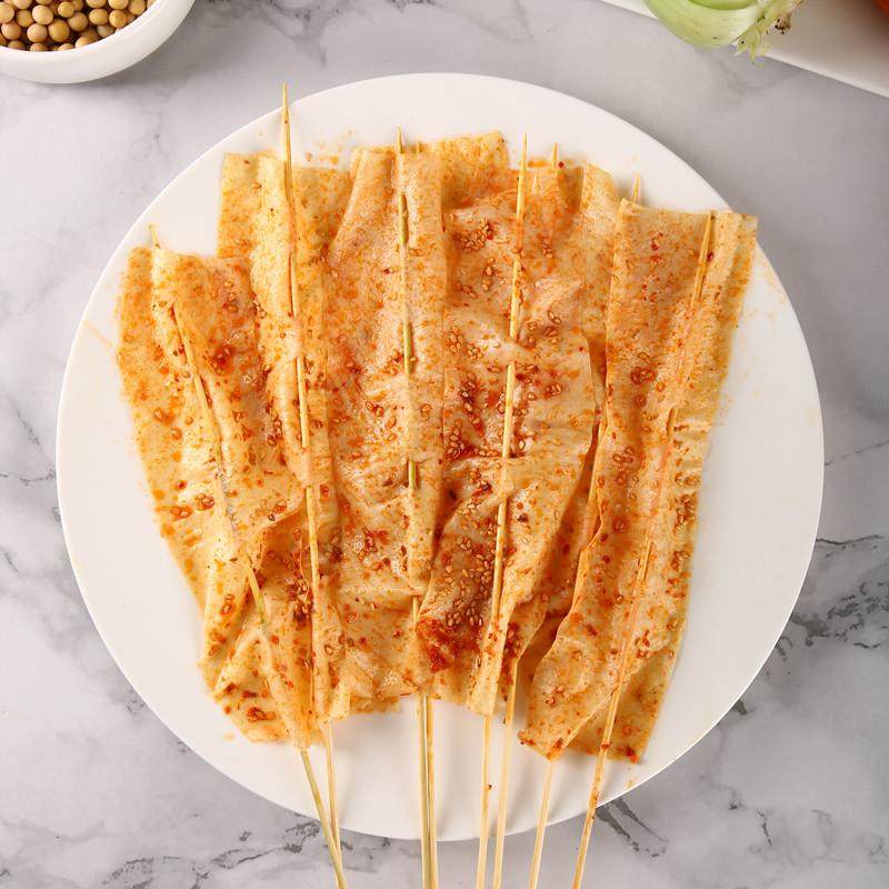 正宗烧烤豆皮串铁板烧豆皮豆干 干串油炸串串食材素肉豆制品火锅