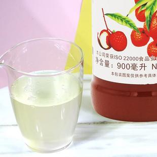 正宗荔枝风味果露香蜜900ml咖啡奶茶沙冰奶昔鸡尾酒荔枝糖