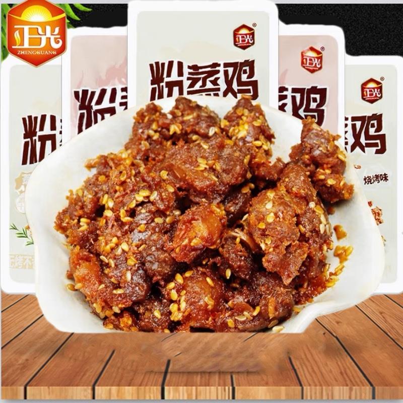 新日期即食粉蒸鸡香辣味条