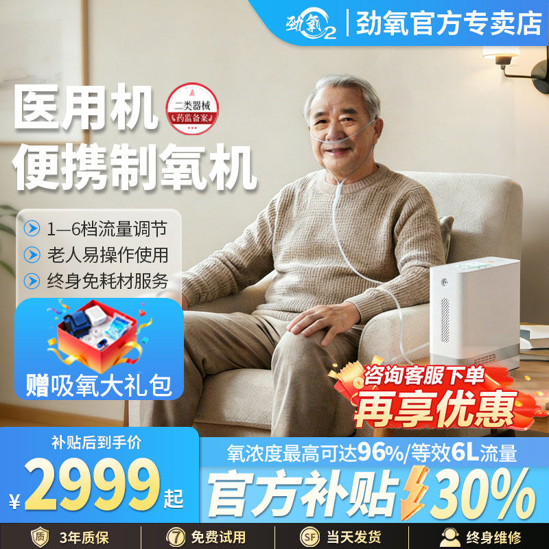 医用级户外随身携带制氧机可充电图片