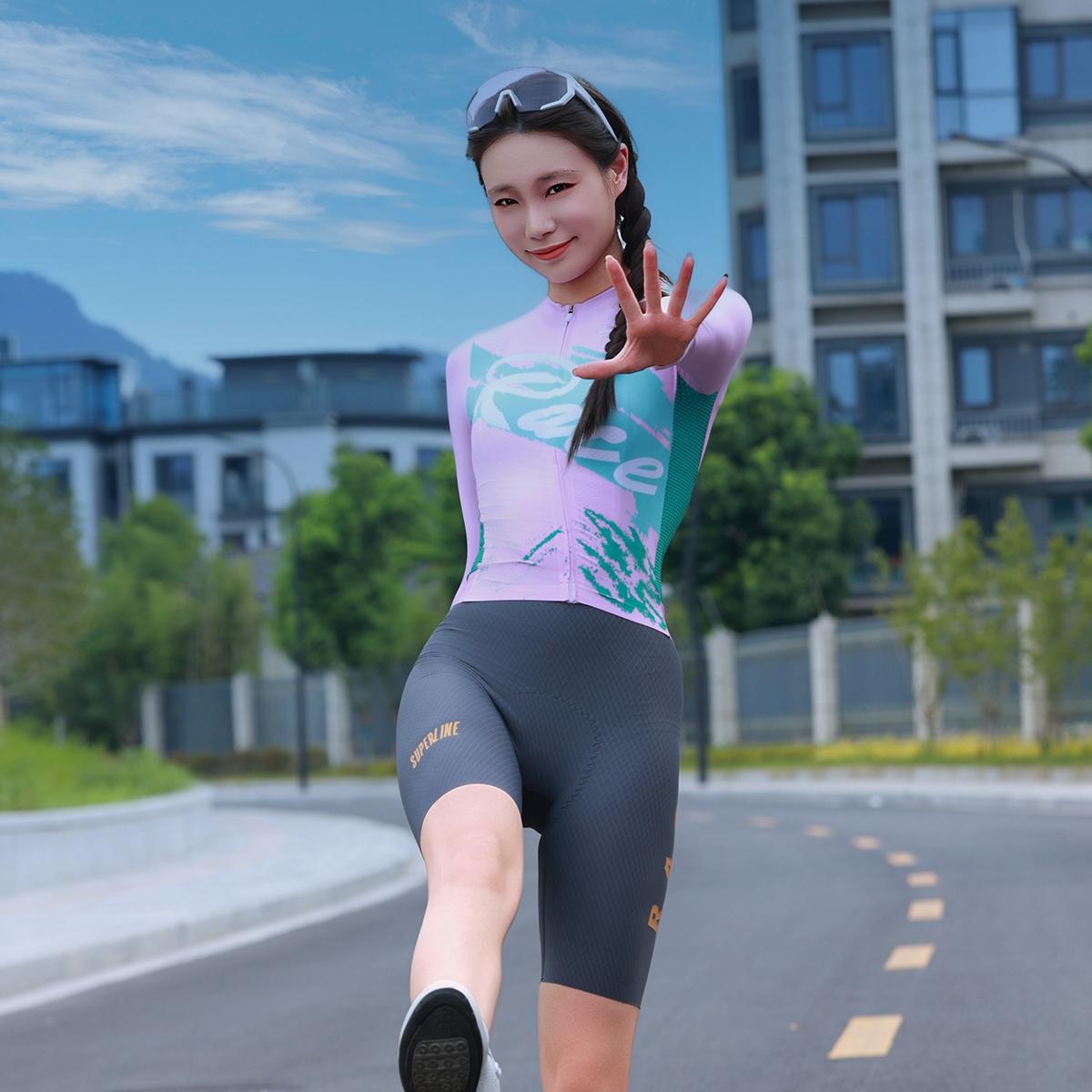 七夕男女款公路车骑行服