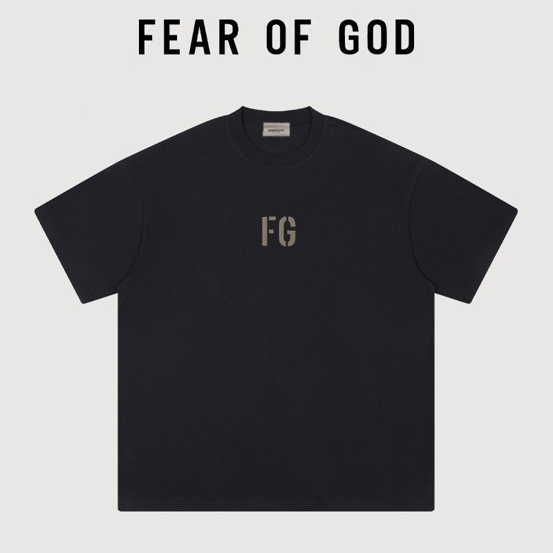 FEAROGD富贵植绒字母T恤
