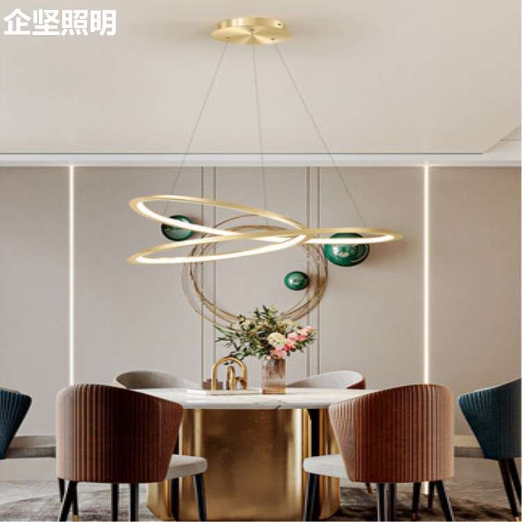 厂家餐厅灯吊灯创意网红书房轻奢客厅灯现代简约个性餐桌吧台吊灯