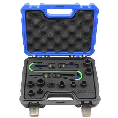 坤泰刹车分泵卡钳套筒H7花H9 H11mm10花内六角刹车片拆卸专用工具