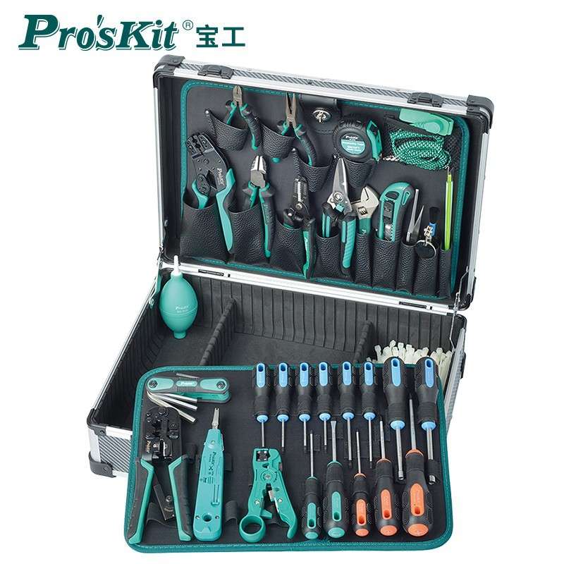 宝工（Pro'sKit）PK-1938M 专业网络计算机维修工具组36件监控检