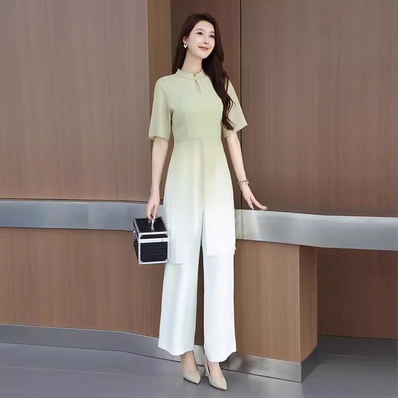 新中式美容师工作服新款气质修身采耳按摩足疗店足道技师工作服女