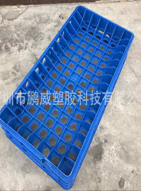 新款100孔蓝色灯泡箱 上海LED灯专用灯泡箱 可堆叠灯泡箱现货批发