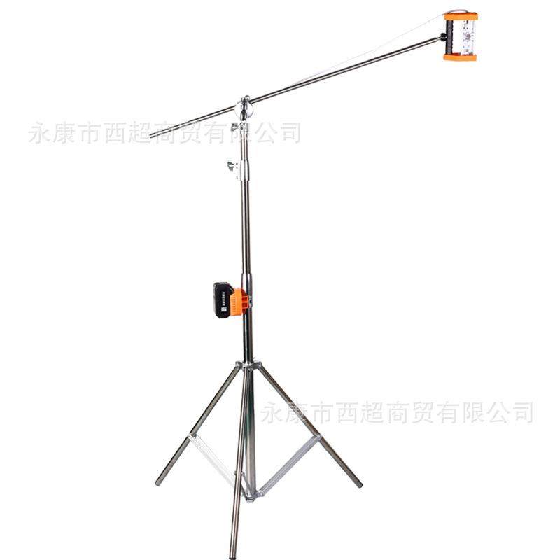 自吸无刷长杆墙面打磨机专用锂电灯砂纸机打腻子磨墙墙壁砂皮机